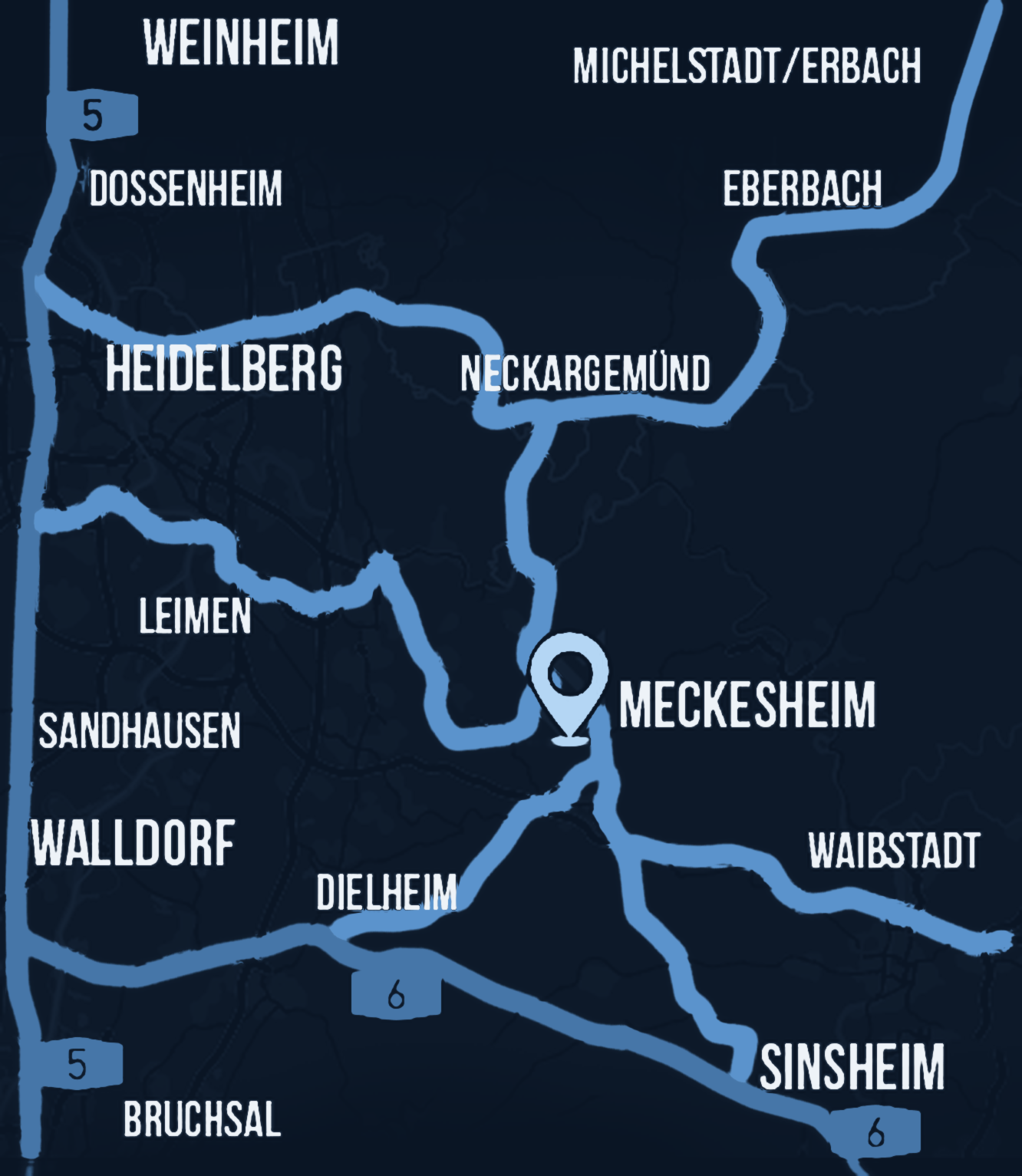 Anfahrt zu MS Metallhandel GmbH in Meckesheim